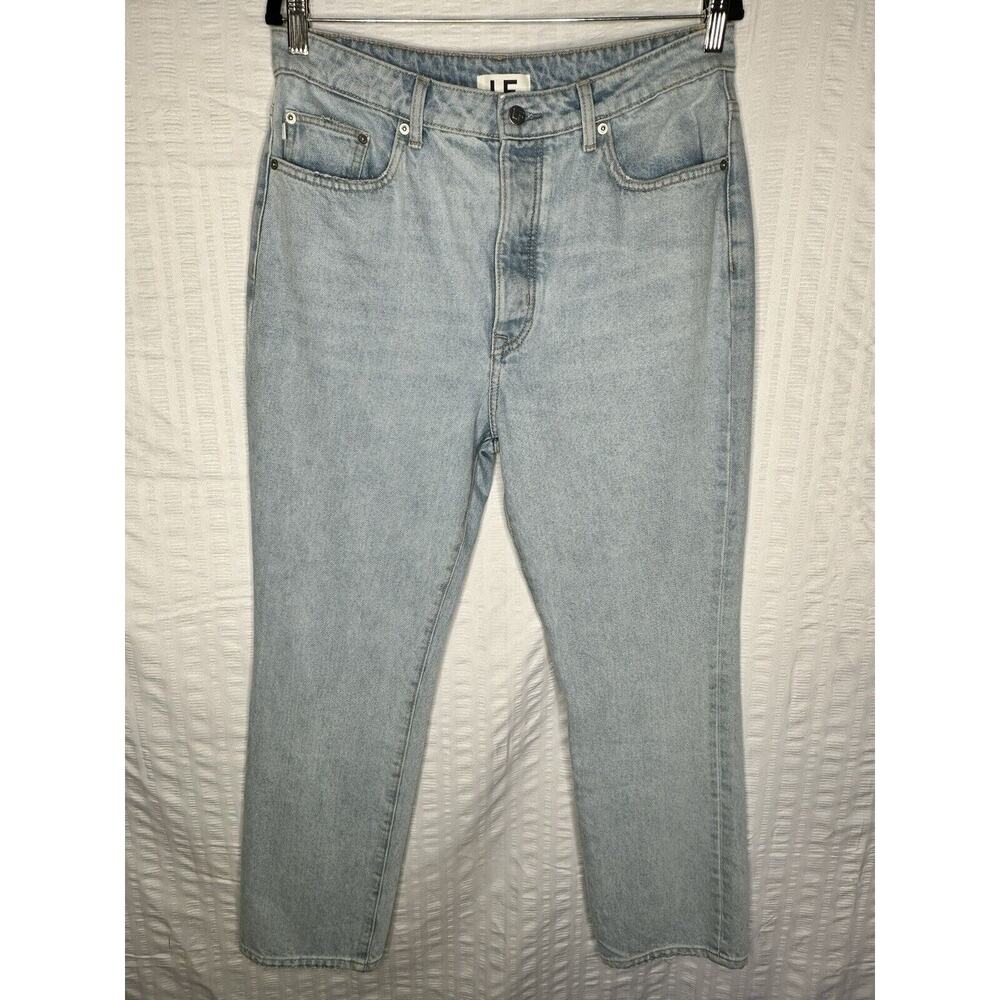 Lovers And Friends Jeans Women 30 Blue Reece High Rise Rigid Slim Straight Denim